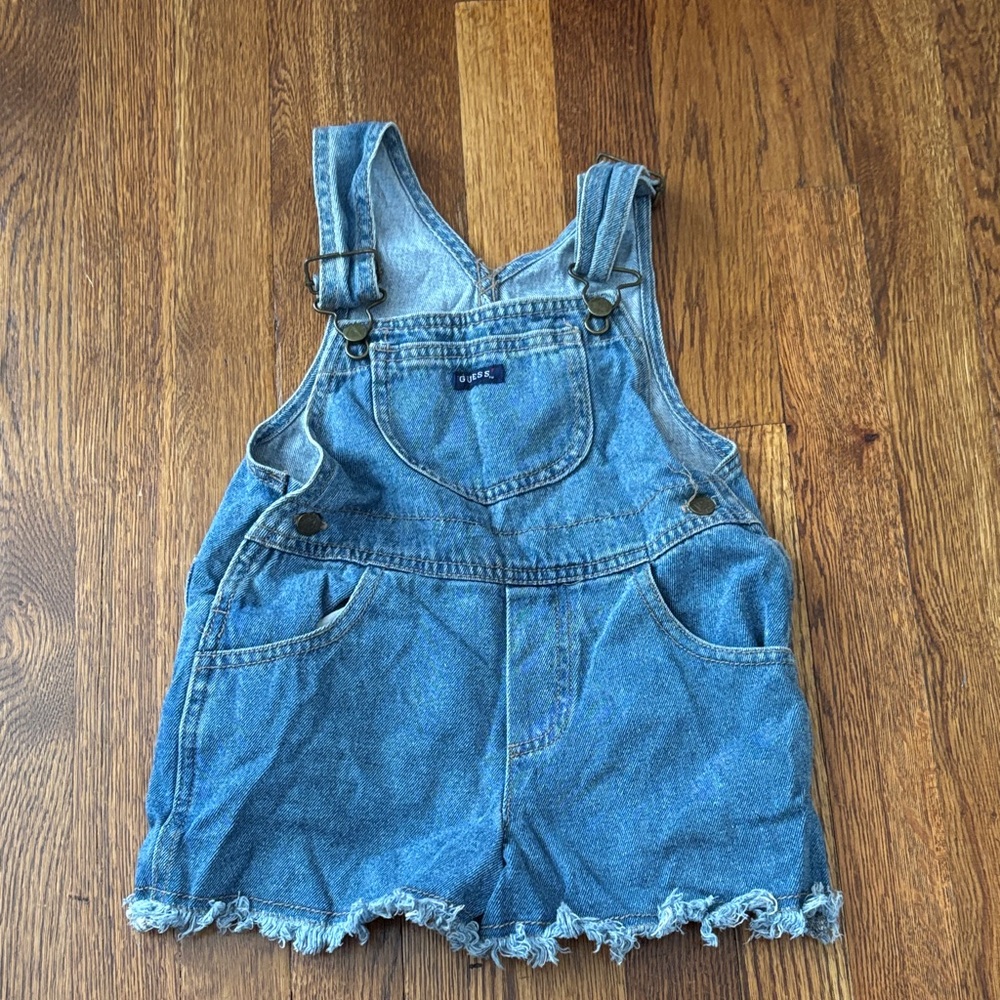 Vintage 2T Guess Light Blue Denim Overalls
